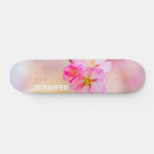 Mooie Sakura Cherry Blossom Persoonlijk Skateboard (Horizontaal)