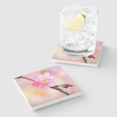 Mooie Sakura Cherry Blossom Stenen Onderzetter (Zijkant)