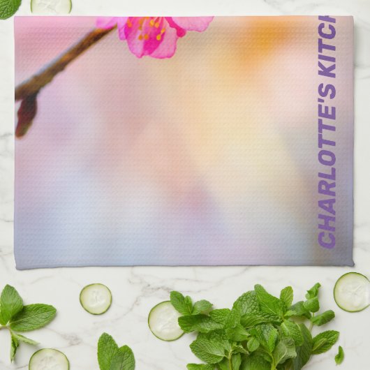 Mooie Sakura Cherry Blossom Theedoek (Gevouwen)