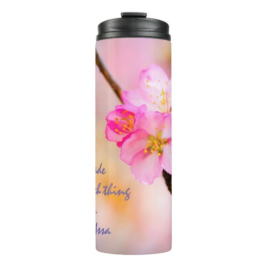 Mooie Sakura Cherry Blossom Thermosbeker (Voorkant)