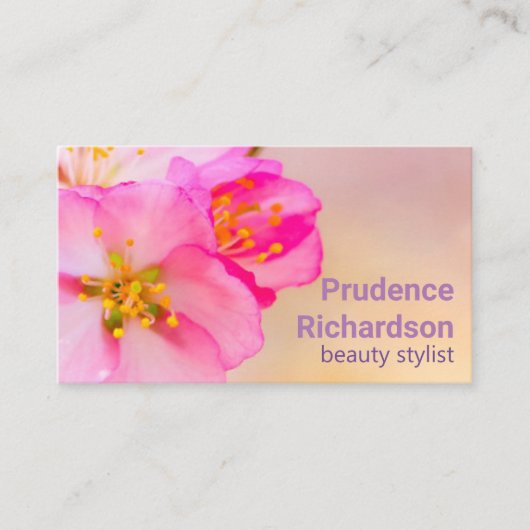 Mooie Sakura Cherry Blossom Visitekaartje (Voorkant)