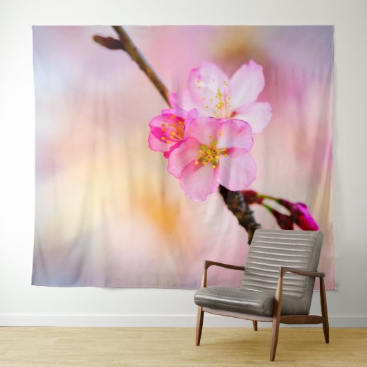 Mooie Sakura Cherry Blossom Wandkleed (In Situ (horizontaal))