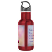 Mooie Sakura Cherry Blossom Waterfles (Achterkant)