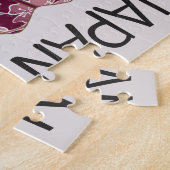 Mooie Sakura Fan Hand geïllustreerd Japan Legpuzzel (Zijkant)