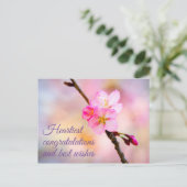 Mooie Sakura Kersenbloesem Ansichtkaart Briefkaart (Staand voorkant)