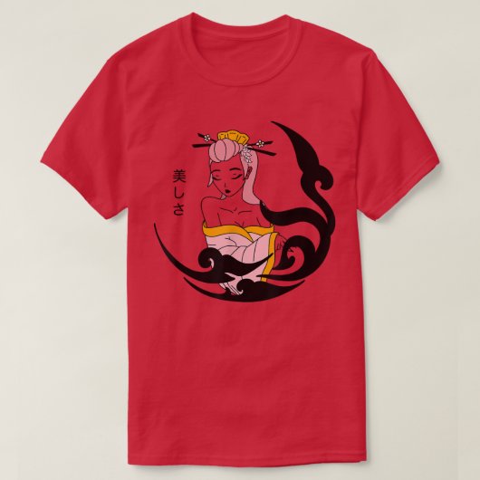 Mooie Sakura Princess Japanse stijl T-shirt (Design voorkant)