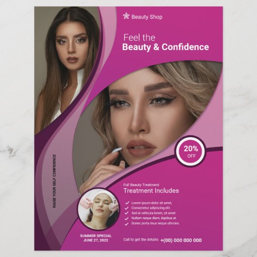 Mooie salon flyer (Voorkant)