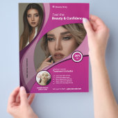 Mooie salon flyer (Hand)