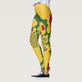 Mooie samba harst polka dot abstract design leggings (Links)