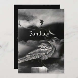 Mooie Samhain Blessing Moon Raven Crows