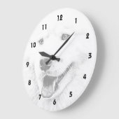 Mooie Samoyed-hondenkunst Grote Klok (Hoek)