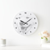 Mooie Samoyed-hondenkunst Grote Klok (Huis)