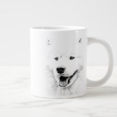 Mooie Samoyed-hondenkunst Grote Koffiekop (Rechts)