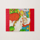 mooie santa claus puzzel legpuzzel (Horizontaal)
