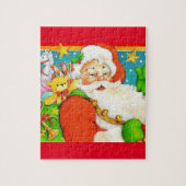 mooie santa claus puzzel legpuzzel (Verticaal)