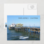 Mooie Santa Monica Pier Briefkaart! Briefkaart (Voorkant / Achterkant)