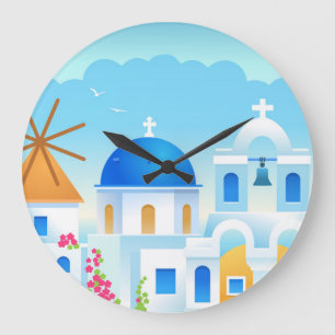Mooie Santorini in Griekenland Grote Klok