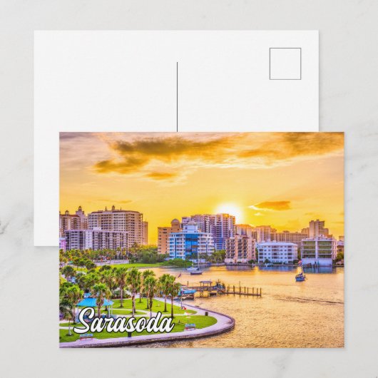 Mooie Sarasoda, Florida, Verenigde Staten Briefkaart (Voorkant / Achterkant)