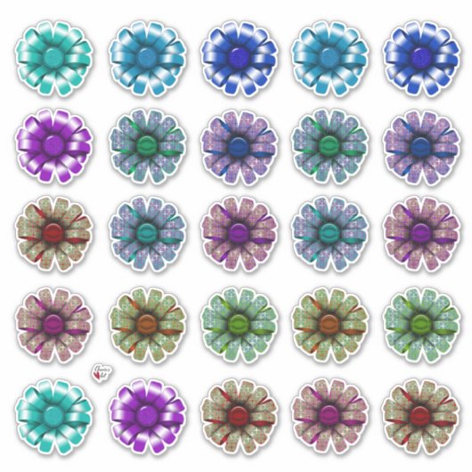 Mooie Satijnen Bogen Vakantie Stijl Sticker (Voorkant)