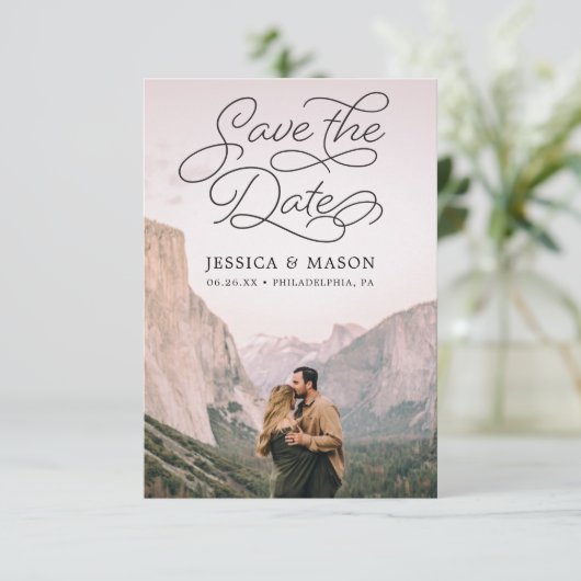 Mooie Save the Date Kaart - Save The Dates (Staand voorkant)