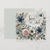 Mooie Save the Date Print Ontwerp Kaart (Voorkant / Achterkant)