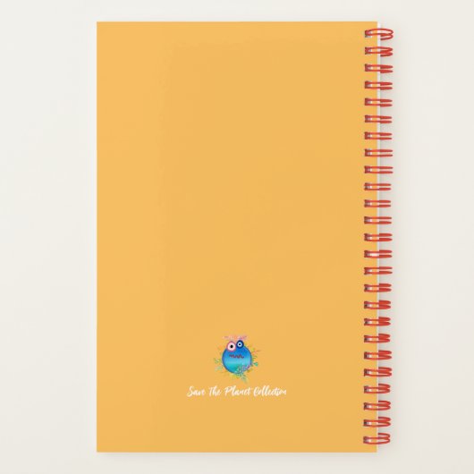 Mooie Save The Planet Collectie Spiraal Notebook Notitieboek (Achterkant)