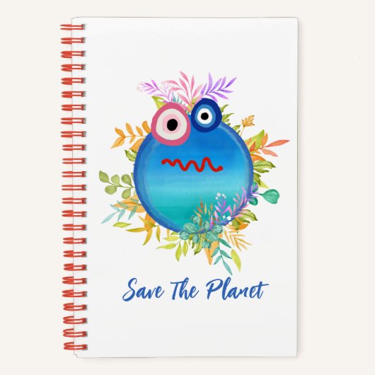 Mooie Save The Planet Collectie Spiraal Notebook Notitieboek (Voorkant)