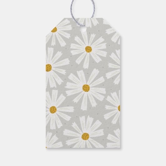 Mooie Scandi Daisy bedankbriefjes Cadeaulabel (Achterkant)