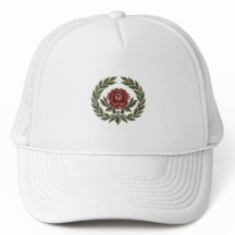 Mooie Scandinavische volkskunst bloemprint muts