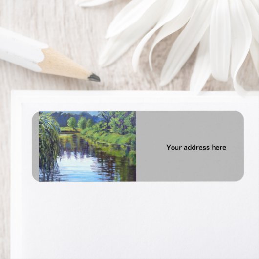 Mooie Scene in St. Louis Forest Park Etiket (Insitu)