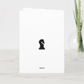 Mooie schaakstukken Valentijnsdag liefde Feestdagen Kaart (Achterkant)