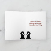 Mooie schaakstukken Valentijnsdag liefde Feestdagen Kaart (Binnen)