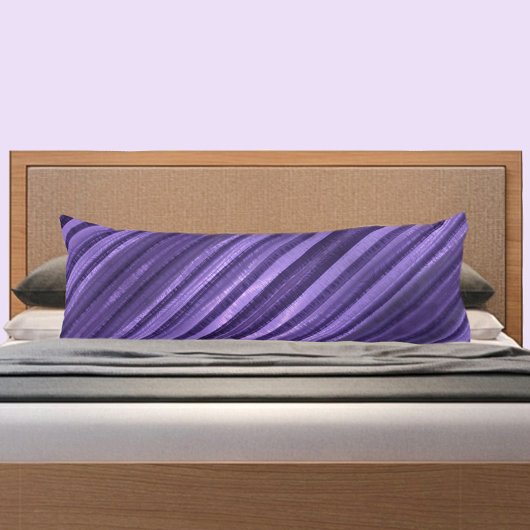 Mooie schaduwen van Paarse strips Lichaamskussen