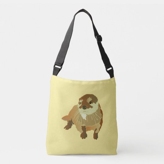 Mooie schattige gele otter tas (Voorkant)