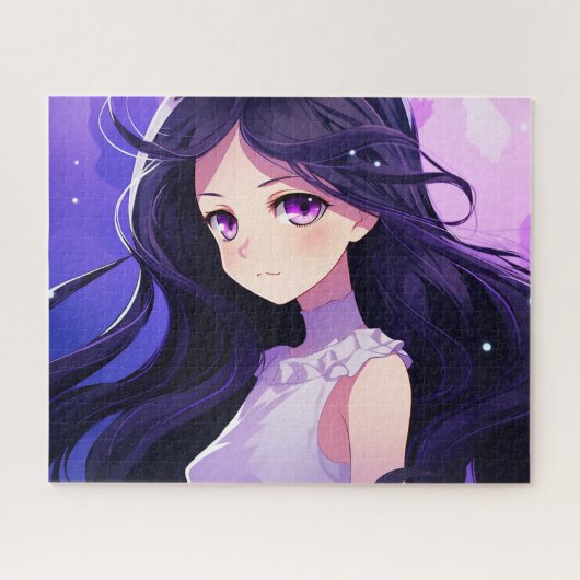 Mooie schattige kawaii anime legpuzzel (Horizontaal)