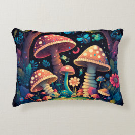 Mooie schattige magische paddenstoelen accent kussen