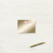 Mooie Schattige Stijlvolle Elegante Roos Post-it® Notes (Op bureau)
