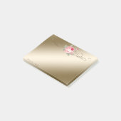 Mooie Schattige Stijlvolle Elegante Roos Post-it® Notes (Schuin)