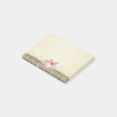 Mooie Schattige Stijlvolle Elegante Roos Post-it® Notes (Schuin)