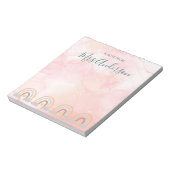 Mooie Schattigee Boho Rainbow Teacher Appreciation Notitieblok (Linkerzijde)