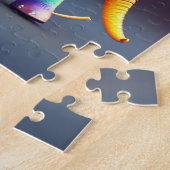 Mooie Schattigee kleurrijke olifant Legpuzzel (Zijkant)
