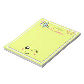 Mooie Schattigee Licht Groene Leraar Waardering Notitieblok (Linkerzijde)