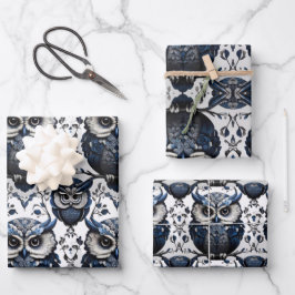 Mooie Schattigee minimalistische uil Inpakpapier Vel