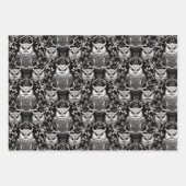 Mooie Schattigee minimalistische uil Inpakpapier Vel (Voorkant 3)