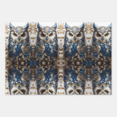 Mooie Schattigee minimalistische uil Inpakpapier Vel (Voorkant 2)