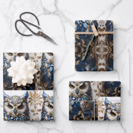 Mooie Schattigee minimalistische uil Inpakpapier Vel