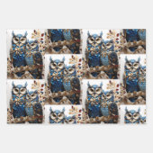 Mooie Schattigee minimalistische uil Inpakpapier Vel (Voorkant 3)