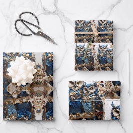 Mooie Schattigee minimalistische uil Inpakpapier Vel