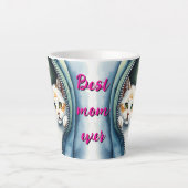 Mooie Schattigee Waterverf Cat Collectie Latte Mok (Voorkant)