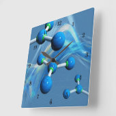 Mooie scheikundige wandklok (Hoek)